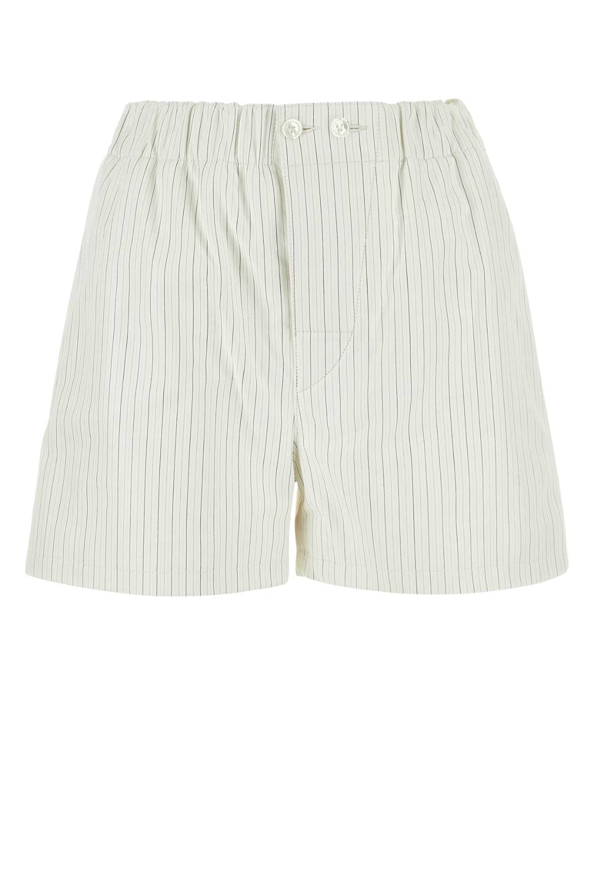 Bottega Veneta Women Printed Leather Shorts by Luosophy