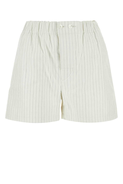 Bottega Veneta Women Printed Leather Shorts by Luosophy