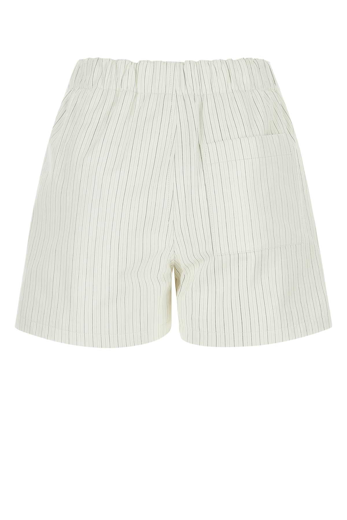 Bottega Veneta Women Printed Leather Shorts by Luosophy