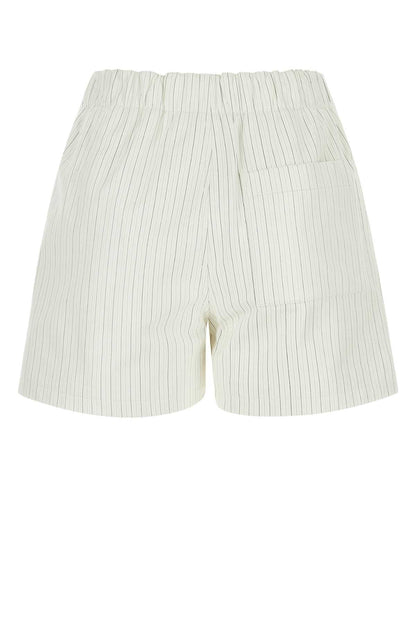 Bottega Veneta Women Printed Leather Shorts by Luosophy