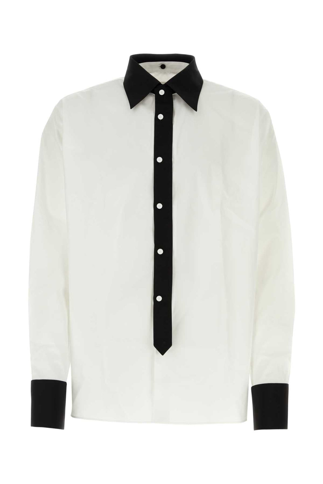 Prada Men White Poplin Oversize Shirt by Luosophy