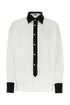 Prada Men White Poplin Oversize Shirt by Luosophy