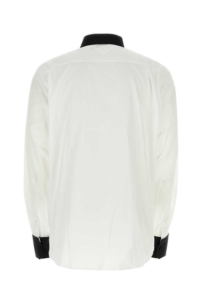 Prada Men White Poplin Oversize Shirt by Luosophy