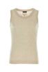 Prada Men Melange Sand Cashmere Tank Top by Luosophy
