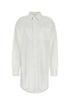 Maison Margiela Women White Poplin Shirt Mini Dress by Luosophy