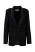 Maison Margiela Women Black Gabardine Blazer by Luosophy