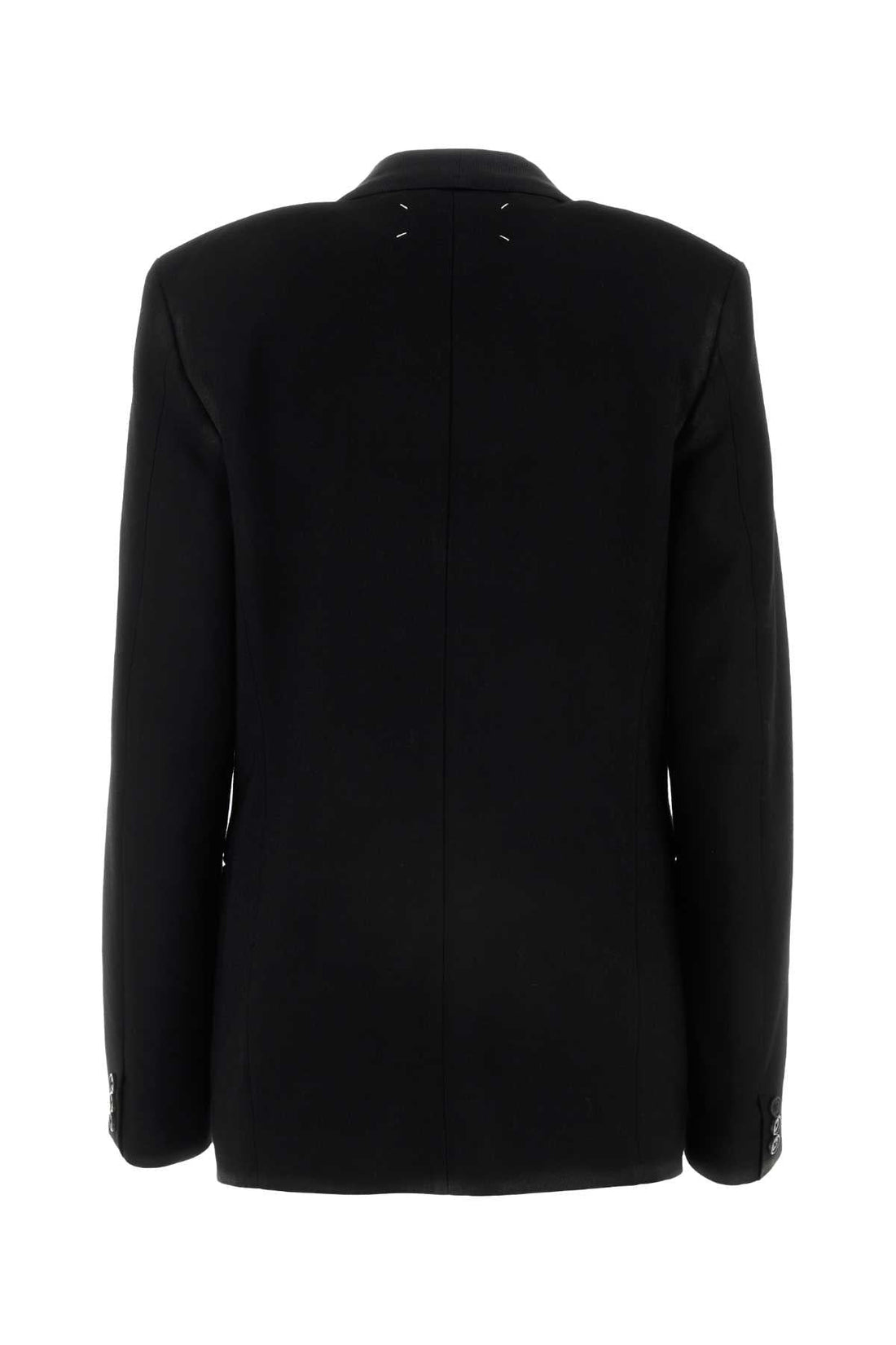 Maison Margiela Women Black Gabardine Blazer by Luosophy