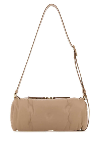 Maison Margiela Women Powder Pink Nappa Leather Glam Slam Crossbody Bag by Luosophy