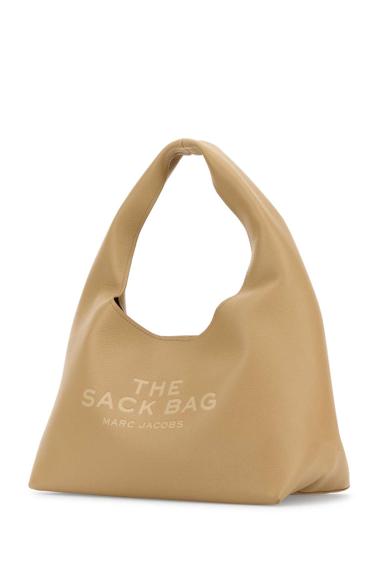 Marc Jacobs Women Beige Leather The Sack Bag Shopping Bag by Luosophy