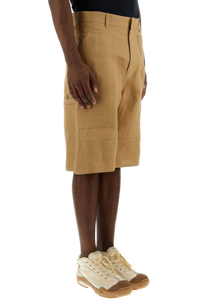 Fendi Men Camel Paper Bermuda Shorts by Luosophy