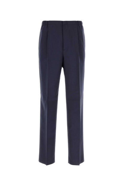 Fendi Men Blue Wool Pant by Luosophy
