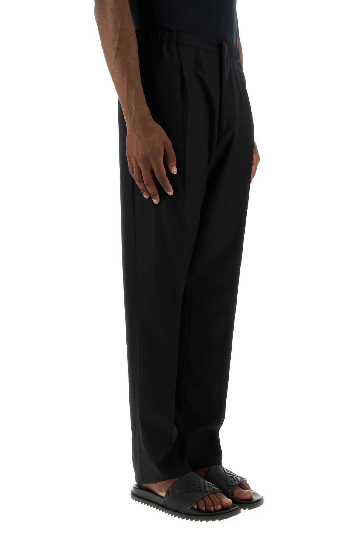 Fendi Men Black Wool Pant by Luosophy