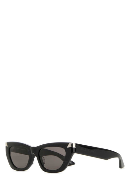 Alexander Mcqueen Women Black Acetate Punk Rivet Sunglasses by Luosophy