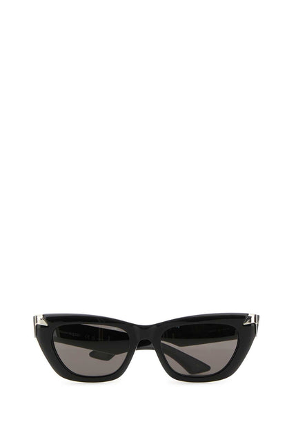Alexander Mcqueen Women Black Acetate Punk Rivet Sunglasses by Luosophy