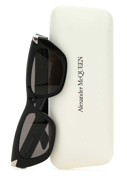 Alexander Mcqueen Women Black Acetate Punk Rivet Sunglasses by Luosophy