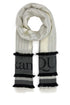 Alexander Mcqueen Women Ivory Wool Blend Foulard by Luosophy