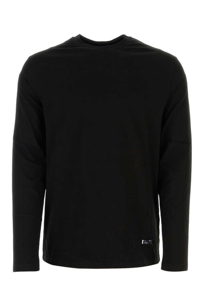Jil Sander Men Black Cotton T-Shirt by Luosophy