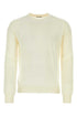 Jil Sander Men Ivory Wool Sweater by Luosophy