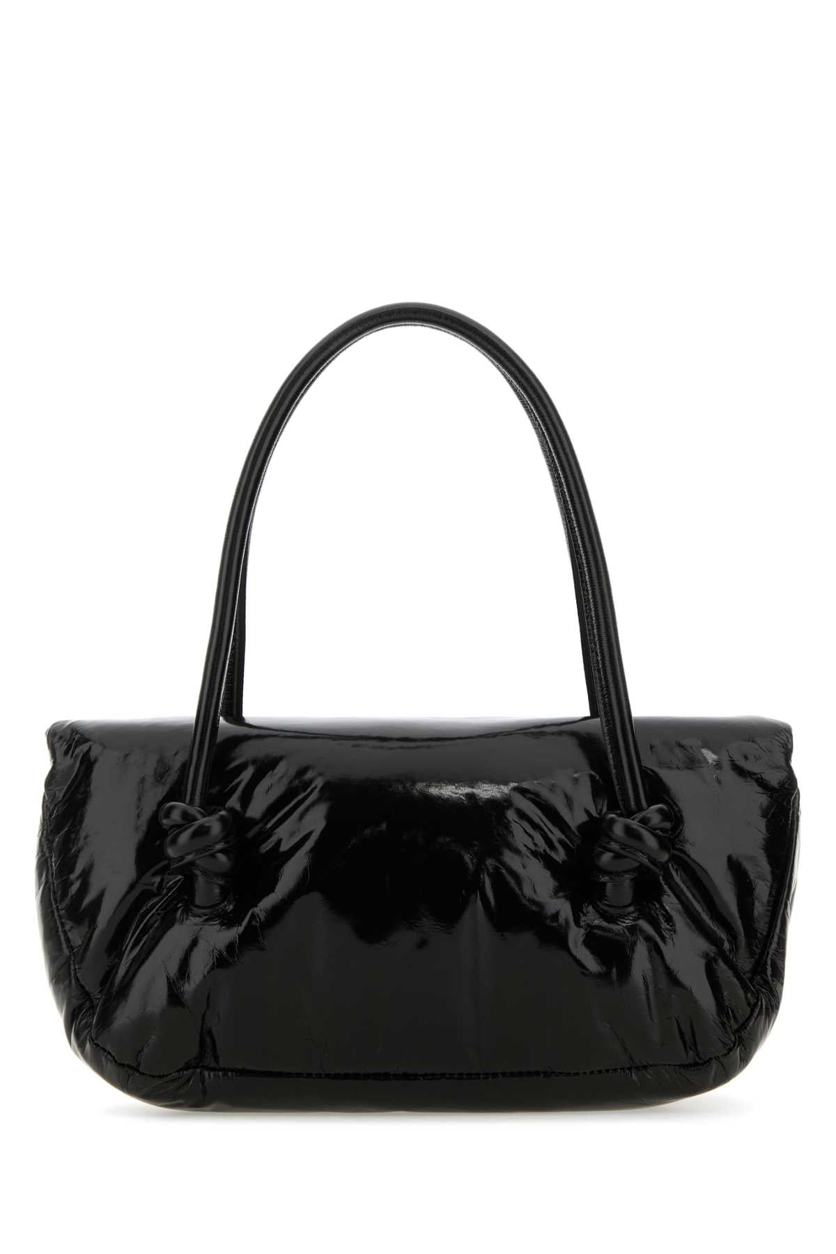 Jil Sander Women Black Leather Small Knot Handle Handbag by Luosophy