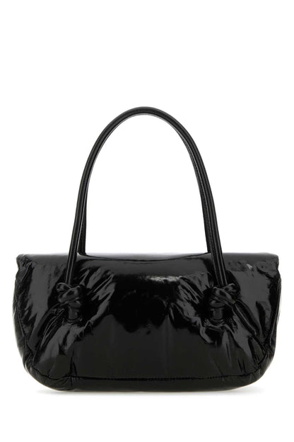 Jil Sander Women Black Leather Small Knot Handle Handbag by Luosophy