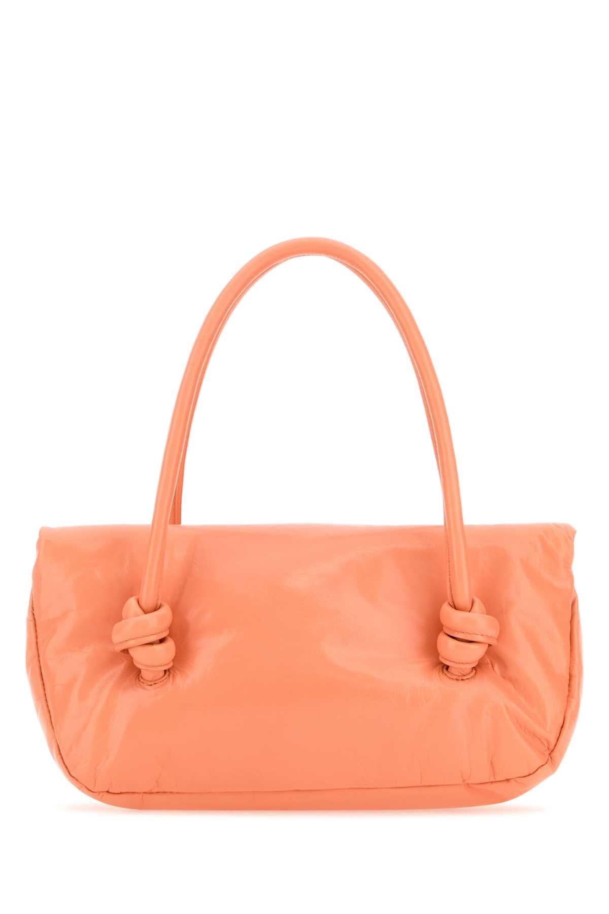 Jil Sander Women Peach Leather Small Knot Handle Handbag by Luosophy