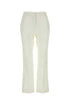 Jil Sander Women White Cotton Pant by Luosophy