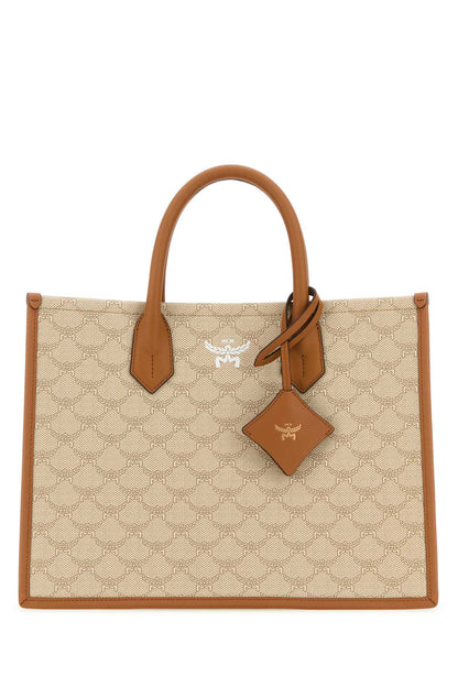 Mcm Women Printed Canvas Himmel Medium Shopping Bag by Luosophy