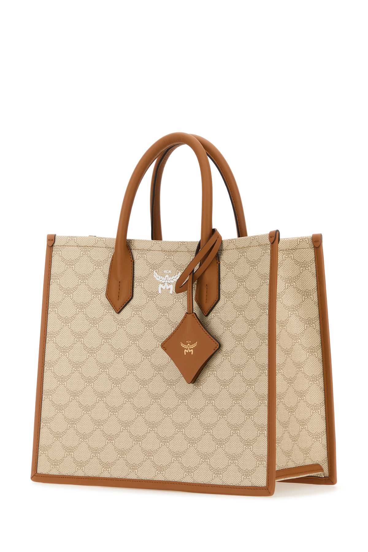 Mcm Women Printed Canvas Himmel Medium Shopping Bag by Luosophy