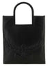 Mcm Women Black Nappa Leather Aren Shopping Bag by Luosophy