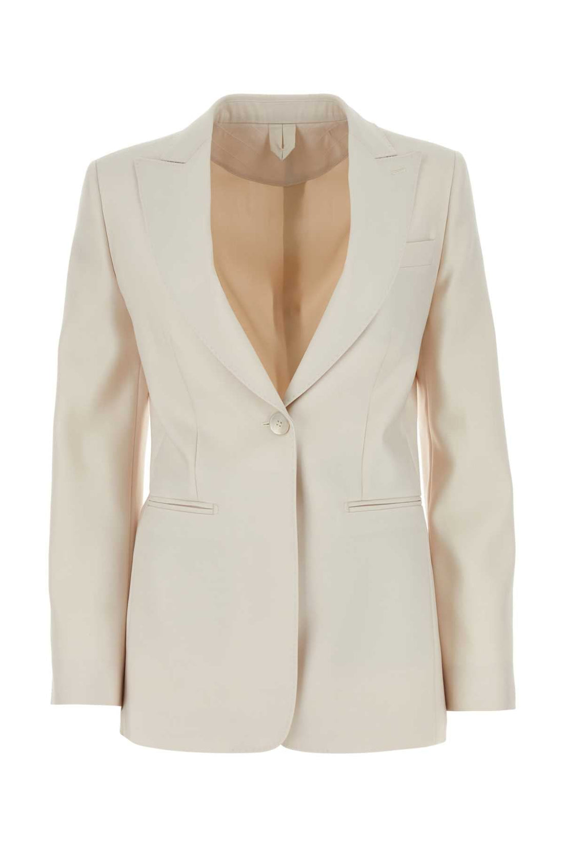 Max Mara Women Ivory Duchesse Avoriaz Blazer