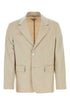 Prada Men Melange Sand Cashmere Blazer by Luosophy