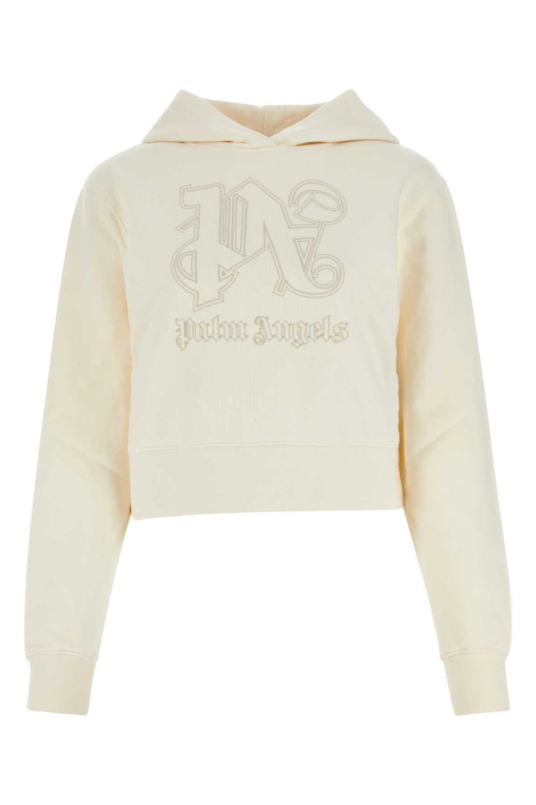 Palm Angels Women Ivory Cotton Sweatshirt by Luosophy