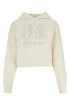 Palm Angels Women Ivory Cotton Sweatshirt by Luosophy