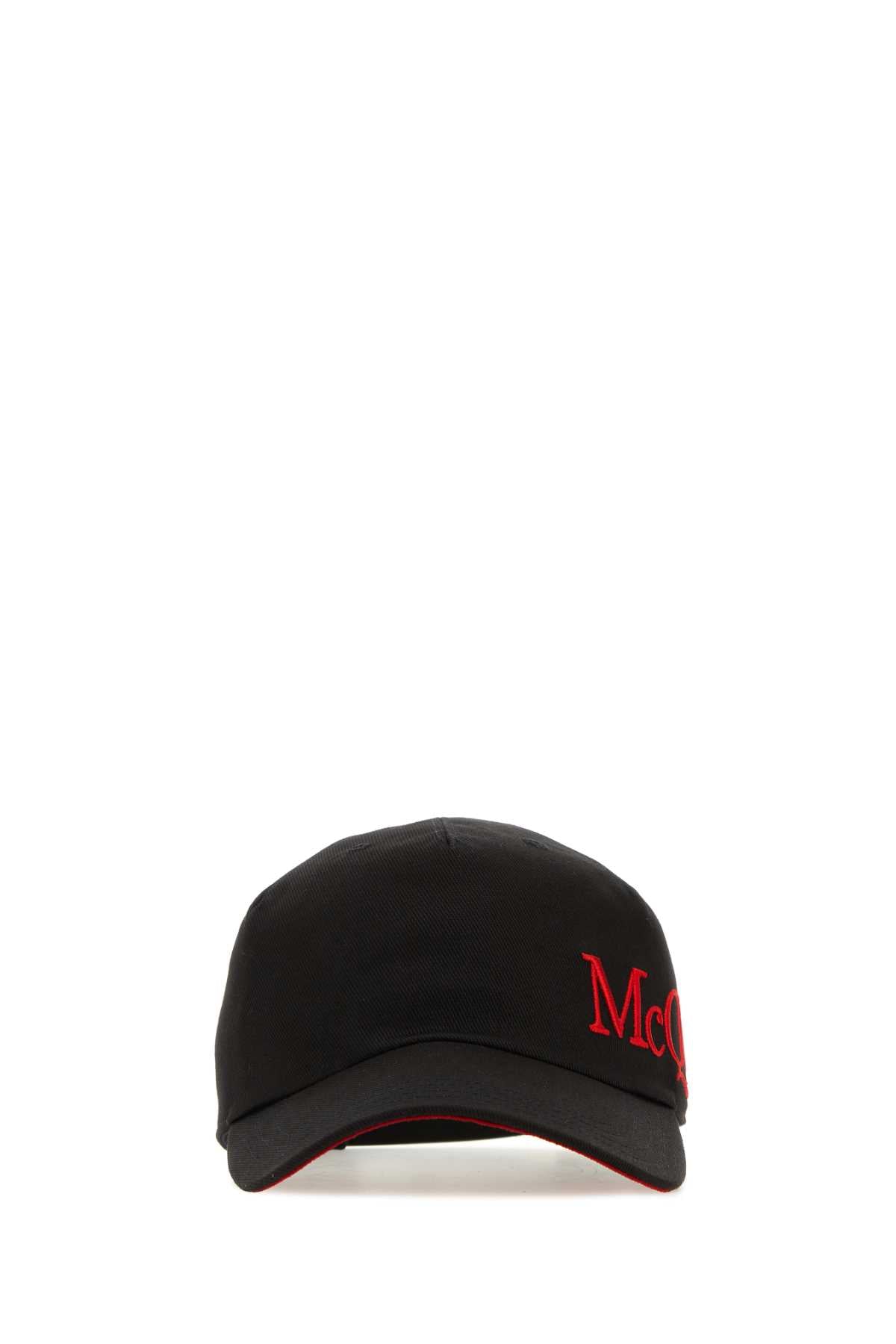 Alexander Mcqueen Men Black Cotton Baseball Hat by Luosophy