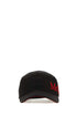 Alexander Mcqueen Men Black Cotton Baseball Hat by Luosophy