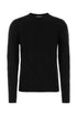 Alexander Mcqueen Men Black Cotton Sweater by Luosophy