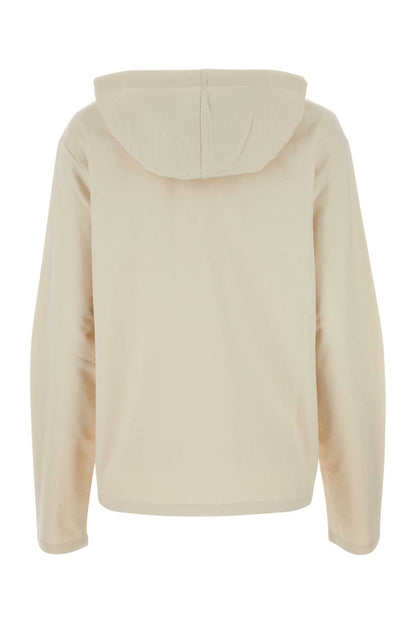Prada Women Sand Stretch Cotton Oversize Sweatshirt by Luosophy