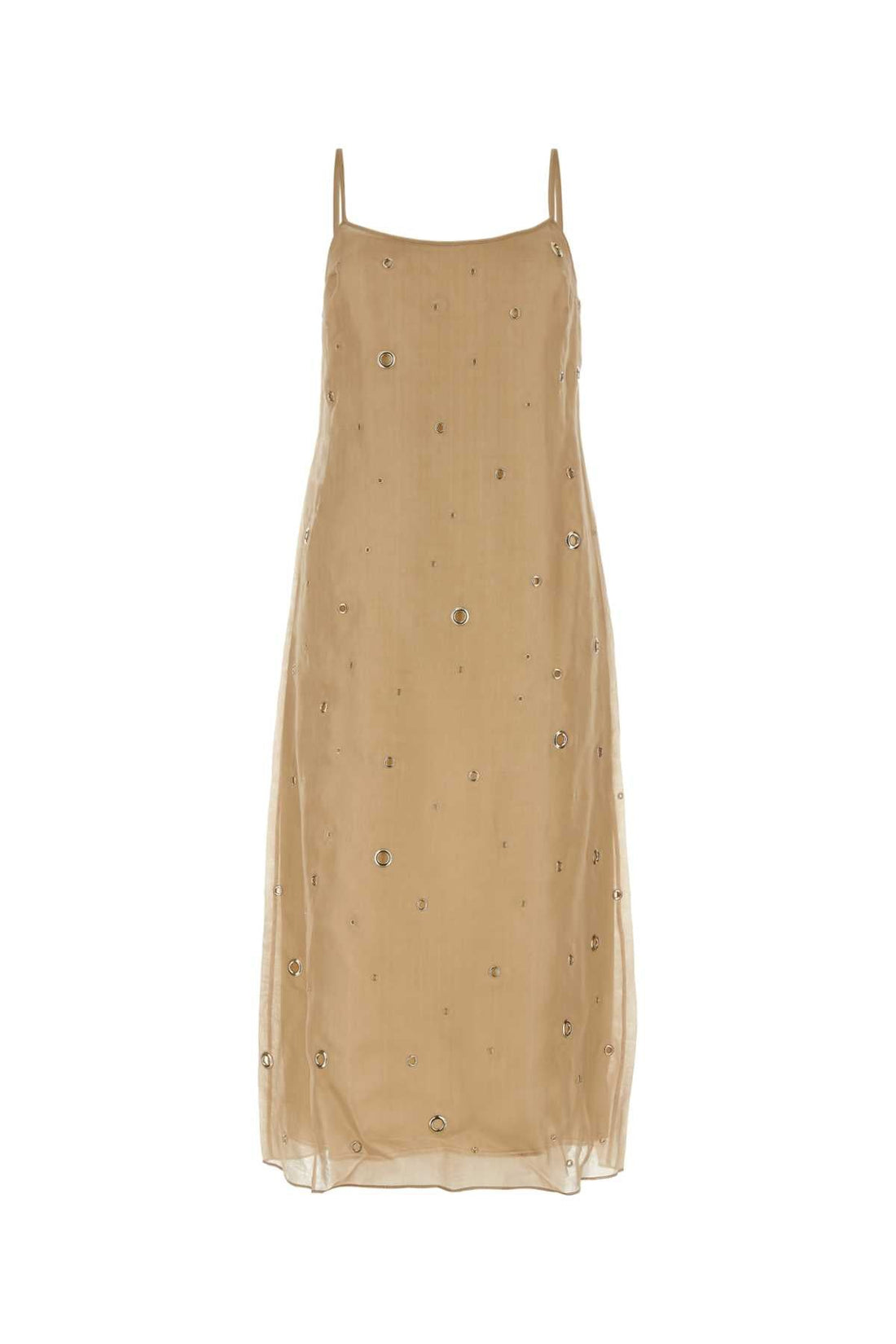 Prada Women Beige Organza Dress by Luosophy