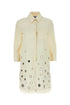 Prada Women Sand Cotton Shirt Dress by Luosophy