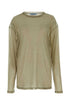 Prada Women Khaki Lyocell Blend Oversize T-Shirt by Luosophy