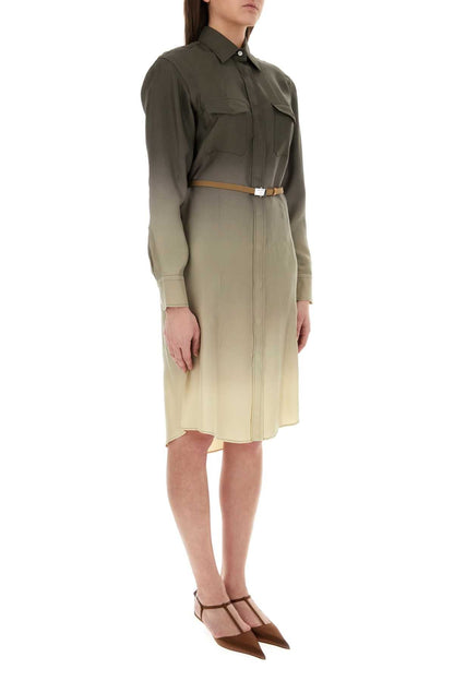 Prada Women Multicolor Twill Shirt Dress by Luosophy