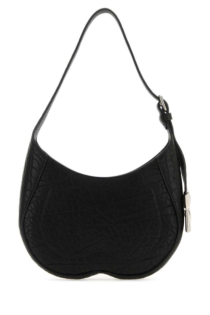 Burberry Women Black Leather Small Chess Shoulder Bag by Luosophy