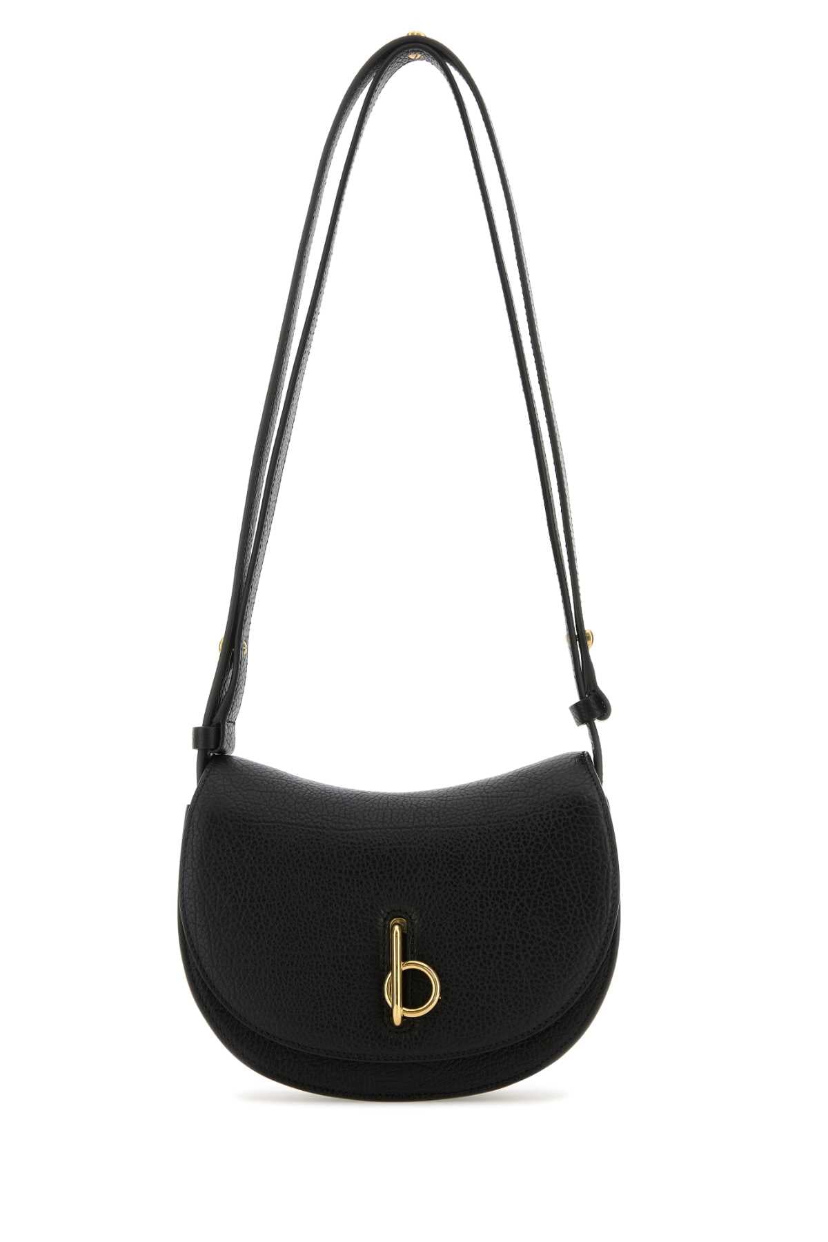 Burberry Women Black Leather Mini Rocking Horse Shoulder Bag by Luosophy