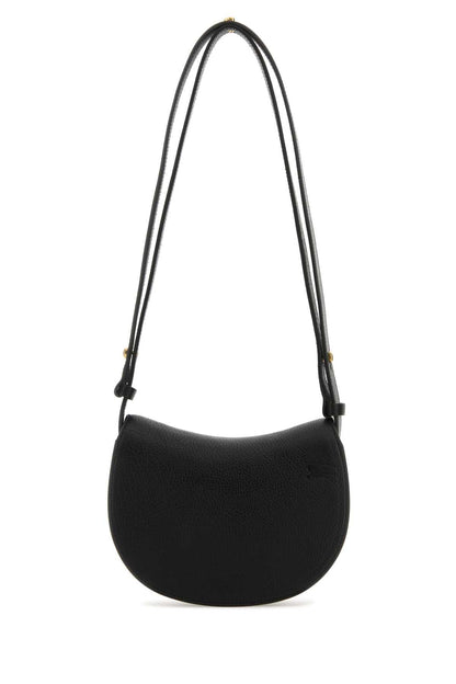 Burberry Women Black Leather Mini Rocking Horse Shoulder Bag by Luosophy