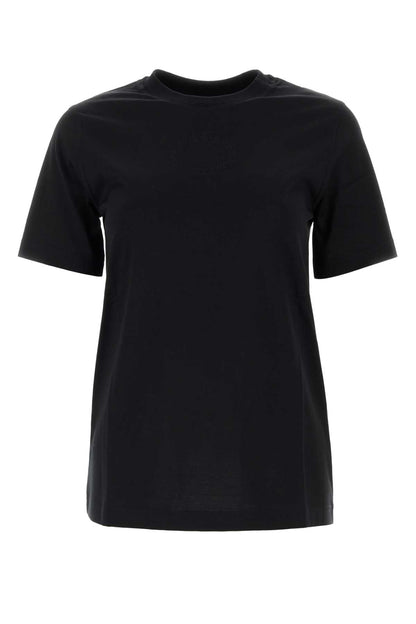 Burberry Women Black Cotton T-Shirt by Luosophy