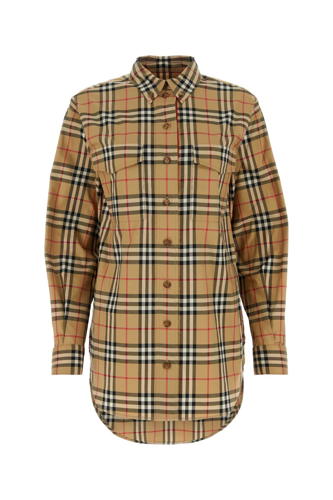 Burberry Women Embroidered Stretch Cotton Shirt by Luosophy
