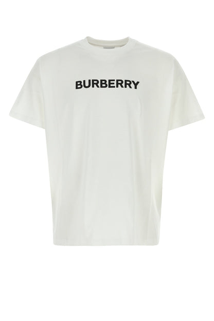 Burberry Men White Cotton T-Shirt by Luosophy