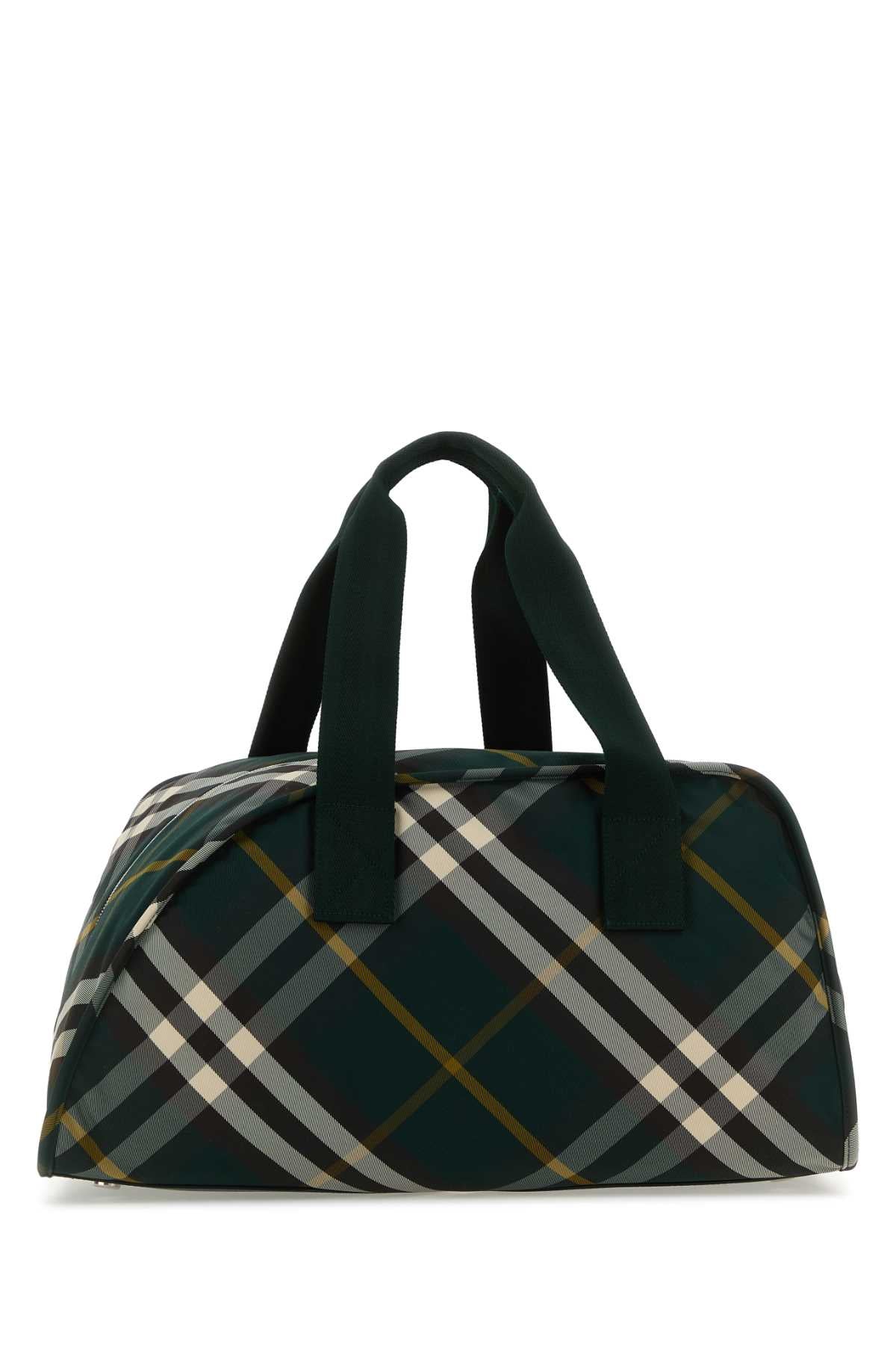 Burberry Men Printed Nylon Shield Travel Bag by Luosophy