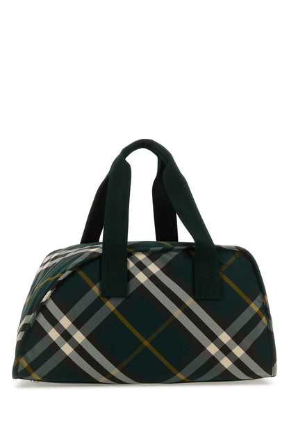 Burberry Men Printed Nylon Shield Travel Bag by Luosophy