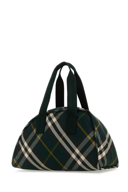 Burberry Men Printed Nylon Shield Travel Bag by Luosophy